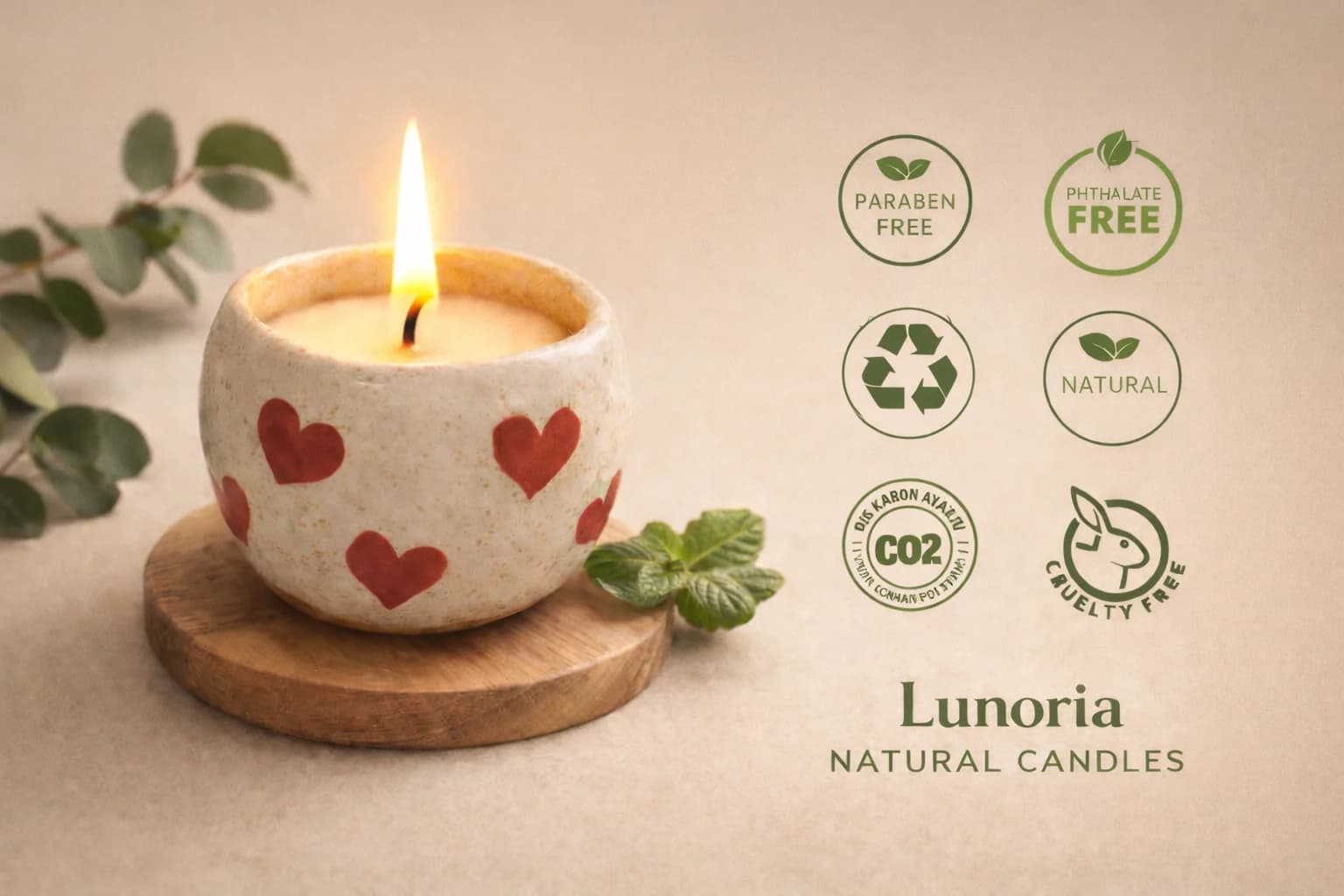 Mandalina Paçuli Lavanta Kokulu Doğal El Yapımı Mum (İznik Çini El Yapımı Fincanda)