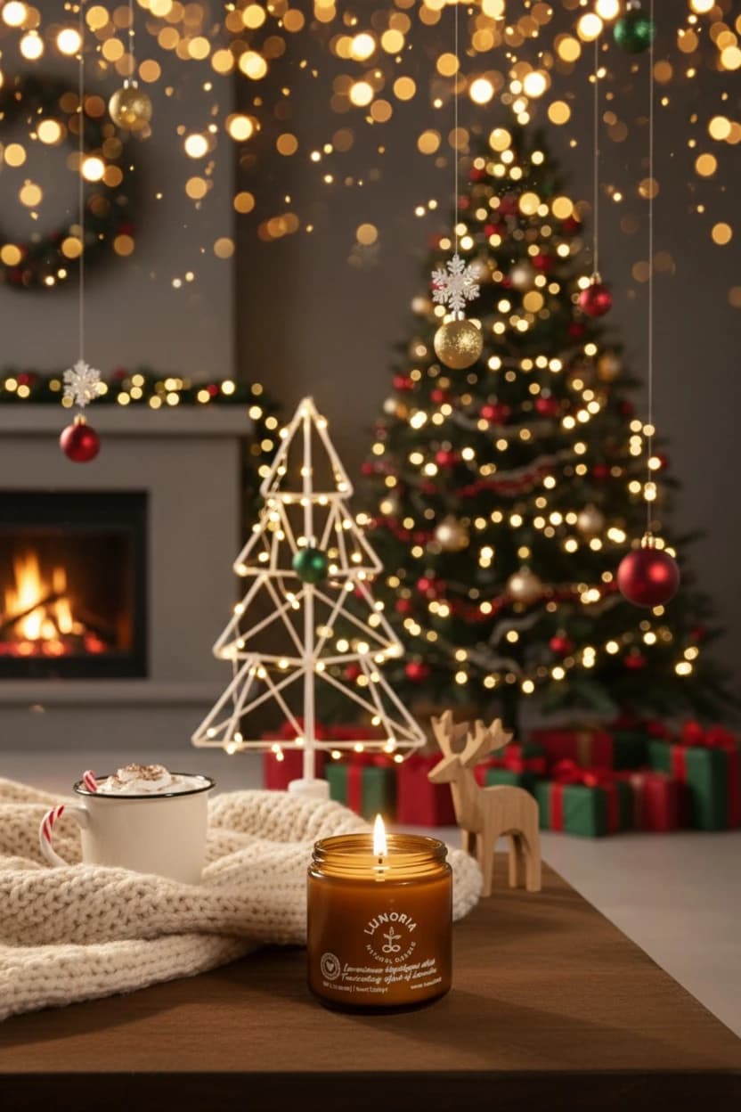 Lunoria Lavanta Kokulu %100 Doğal Mum – Rahatlatıcı Aromaterapi Mum