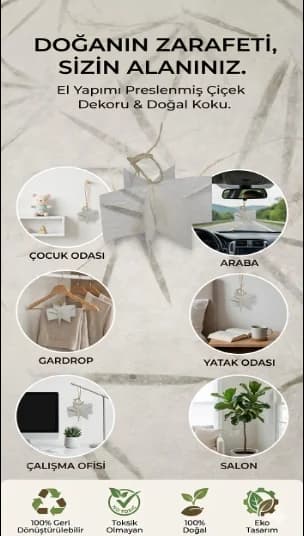 Geri Dönüştürülmüş Doğal Kokulu Kağıt Sitronella Yaprak Desen